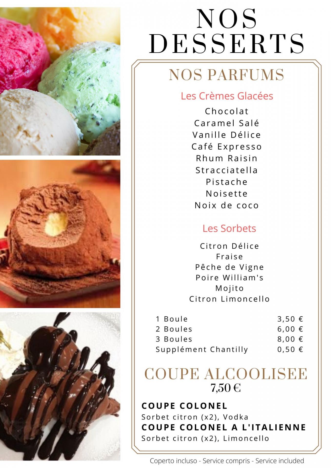 Carte et menus