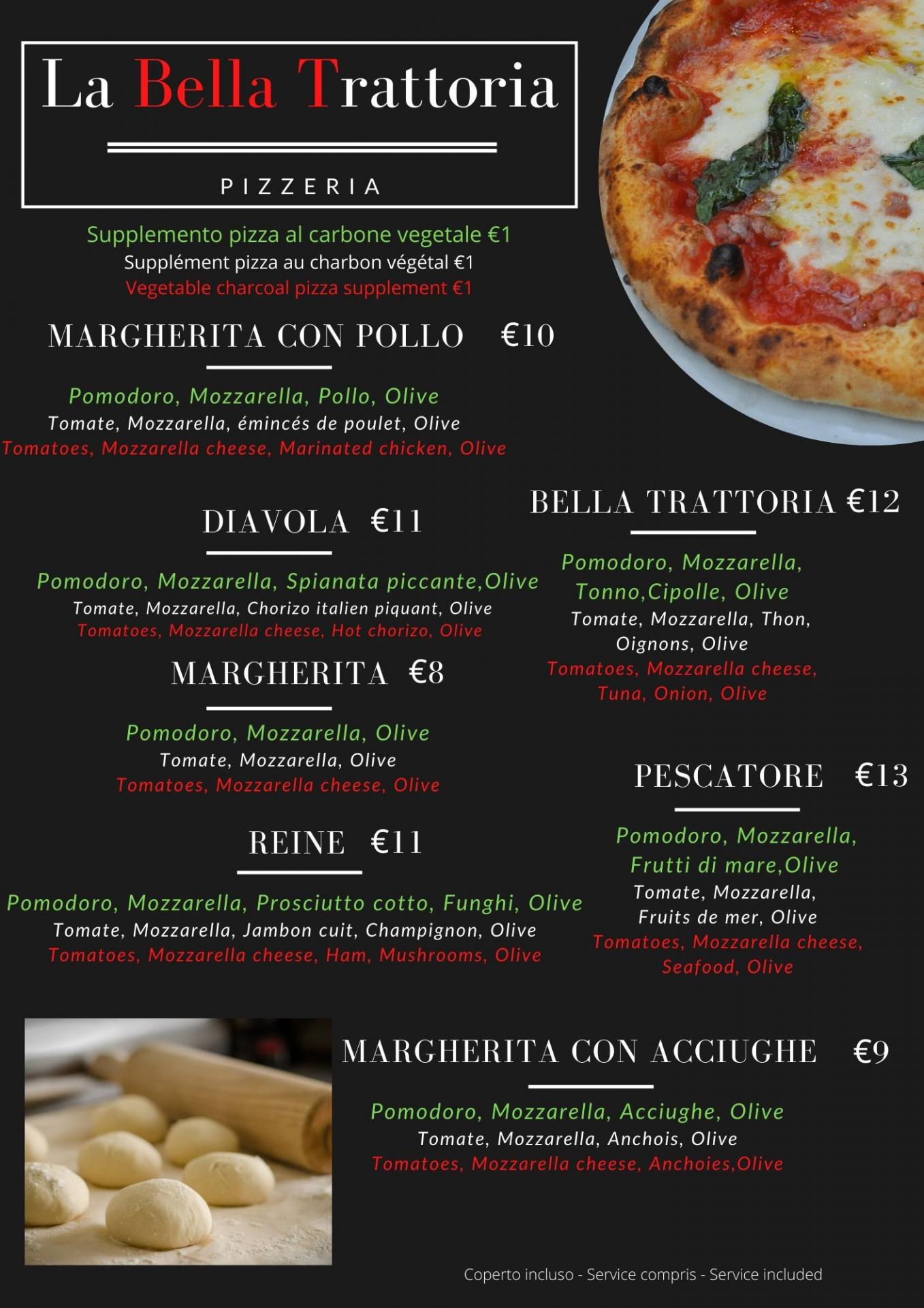 La Carte Menu