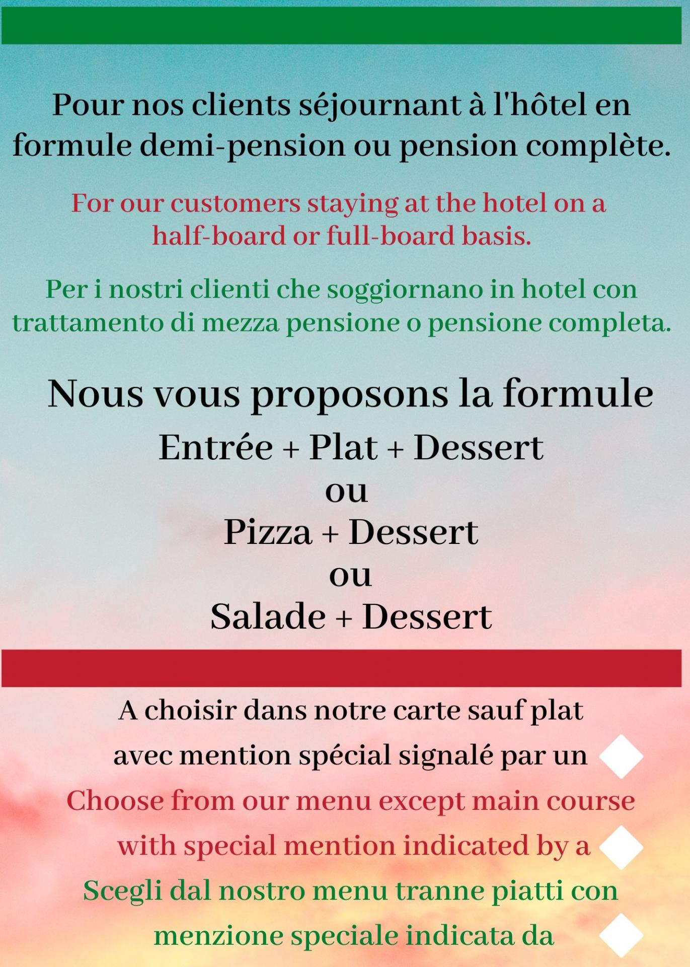 Texte demi pension